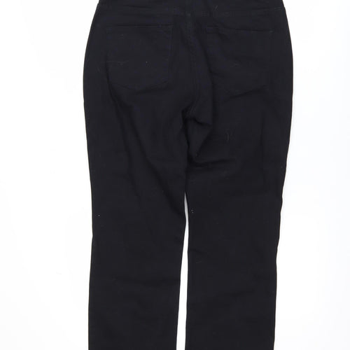 Lindex Women Black High Waist Straight Leg Stretch Jeans Size 19