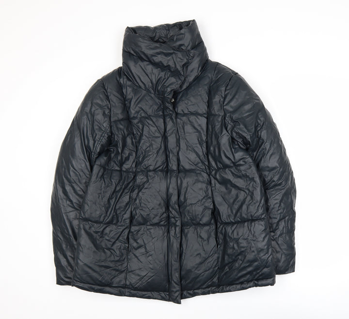 Steve Madden Women's Black Puffer Jacket Size S Winter Quilted Coat