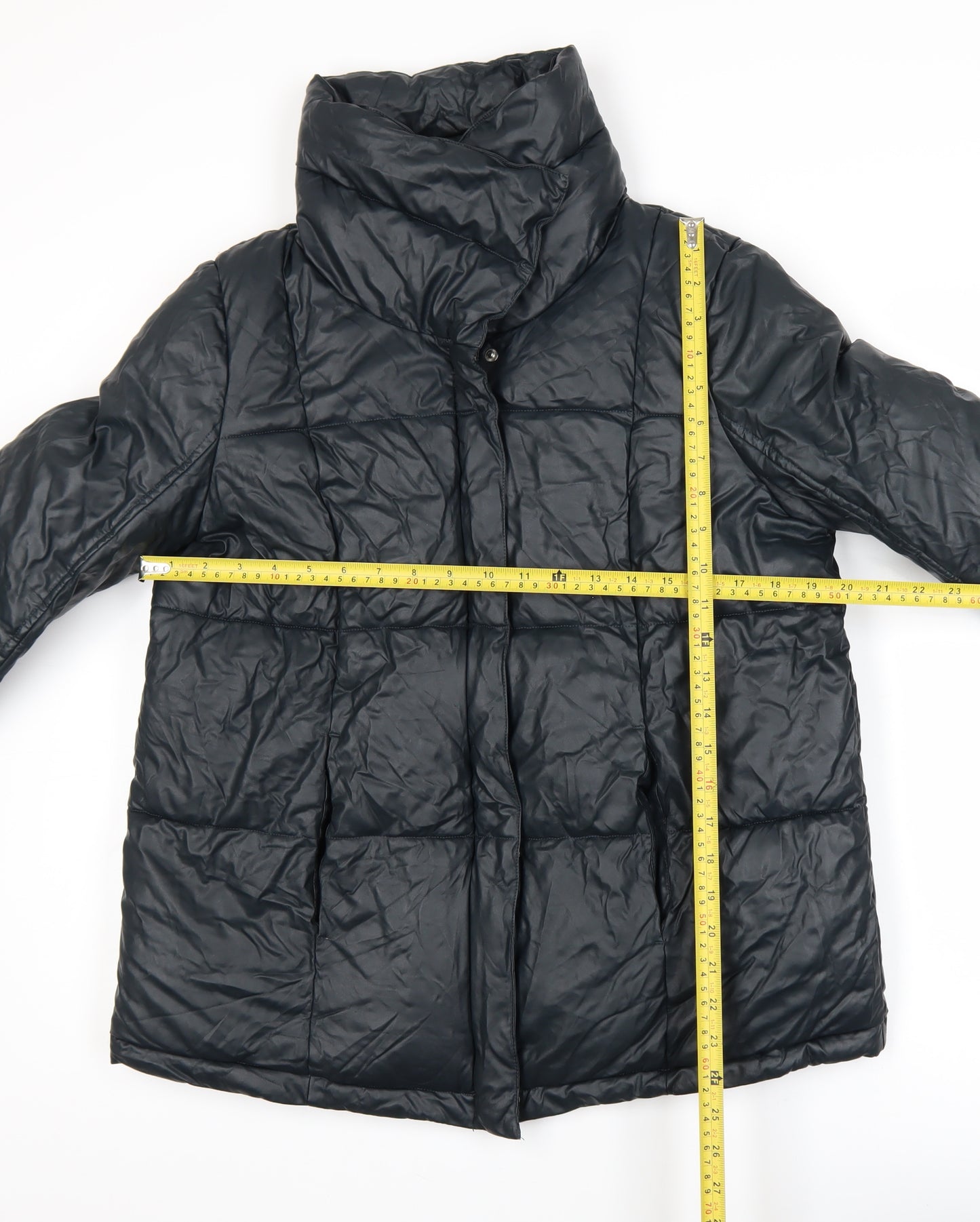 Steve Madden Women's Black Puffer Jacket Size S Winter Quilted Coat