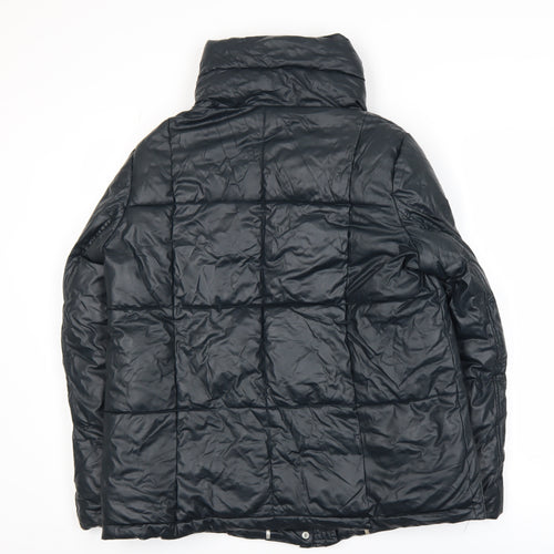 Steve Madden Women's Black Puffer Jacket Size S Winter Quilted Coat