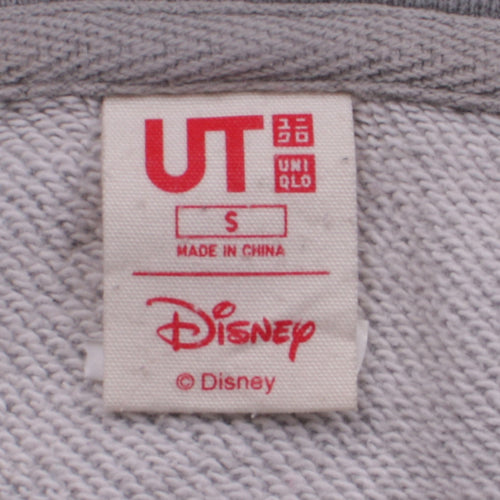 Uniqlo Disney Womens Grey Minnie Mouse Pullover Hoodie Size S