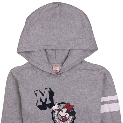 Uniqlo Disney Womens Grey Minnie Mouse Pullover Hoodie Size S