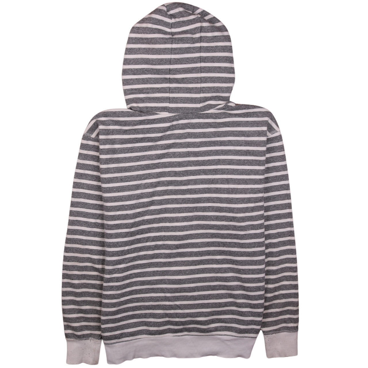 Polo Ralph Lauren Womens Grey White Striped Full Zip Hoodie M