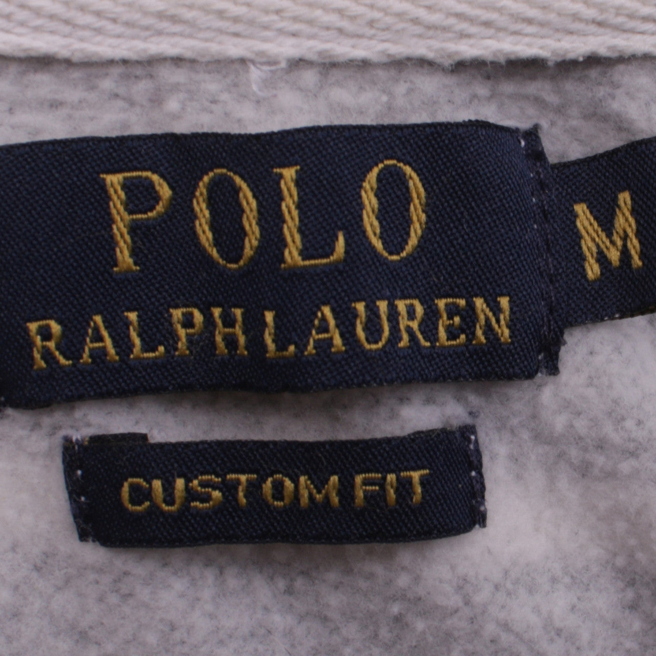 Polo Ralph Lauren Womens Grey White Striped Full Zip Hoodie M