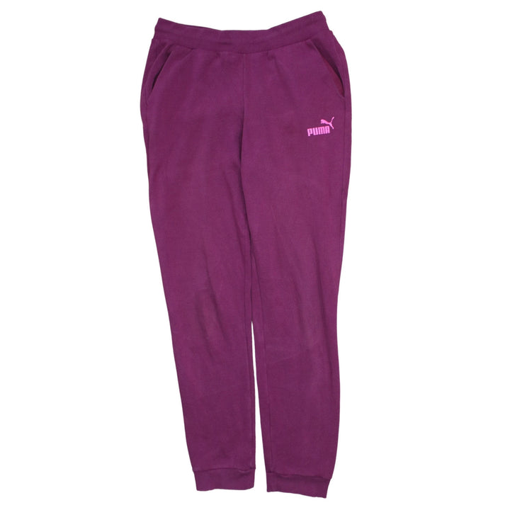 Puma Womens Purple Fleece Sweatpants Size 10 Regular Fit