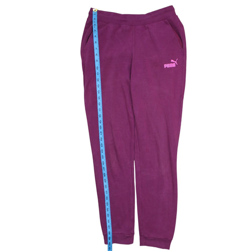 Puma Womens Purple Fleece Sweatpants Size 10 Regular Fit