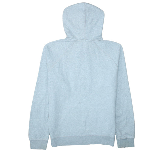 GAP Men's Grey Pullover Hoodie Size L Logo Fleece Sweatshirt