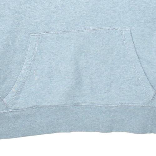 GAP Men's Grey Pullover Hoodie Size L Logo Fleece Sweatshirt