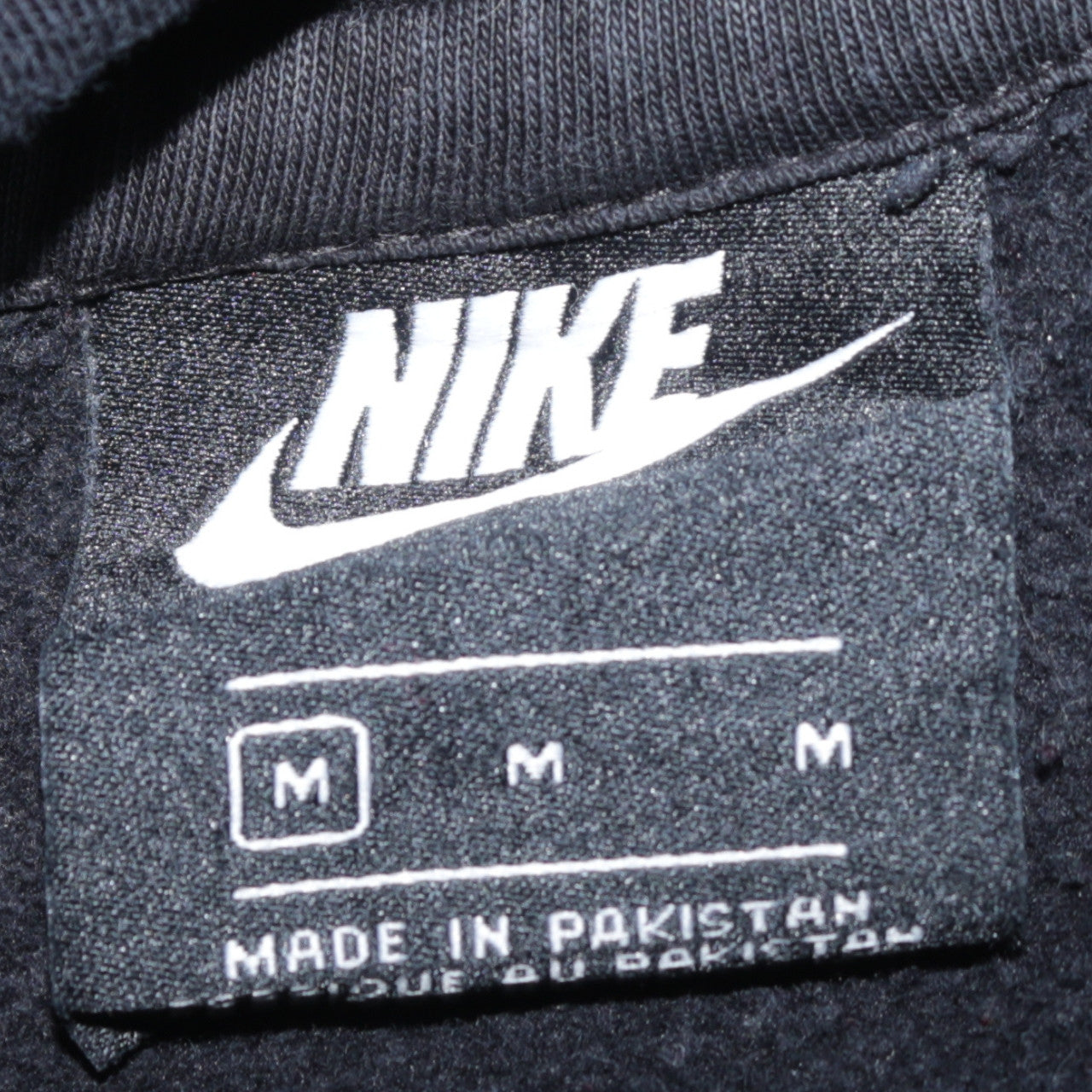 Nike Men's Black Pullover Hoodie Medium Fleece Sweatshirt