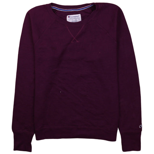 Champion Women's Purple Crew Neck Pullover Sweatshirt Size S