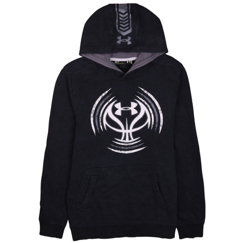 Under Armour Men's Black Pullover Hoodie Size S Relaxed Fit Sportswear