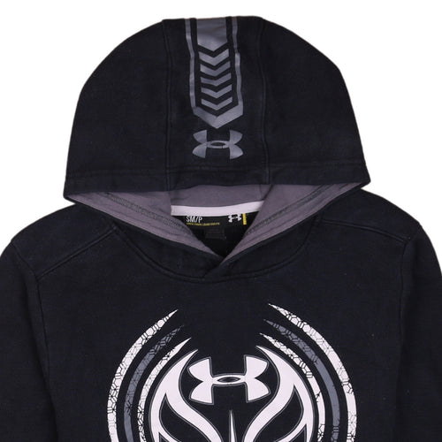 Under Armour Men's Black Pullover Hoodie Size S Relaxed Fit Sportswear