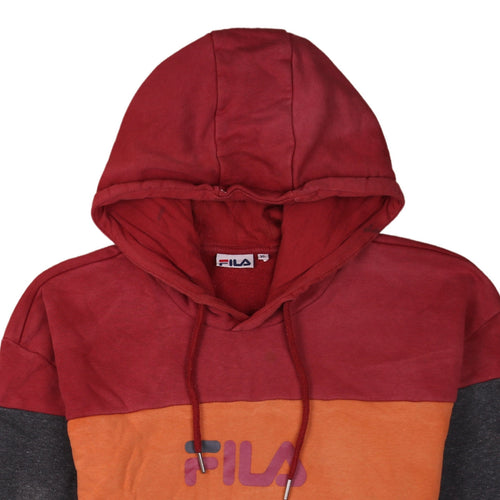 FILA Men's Multicoloured Pullover Hoodie XL Logo Sports Style