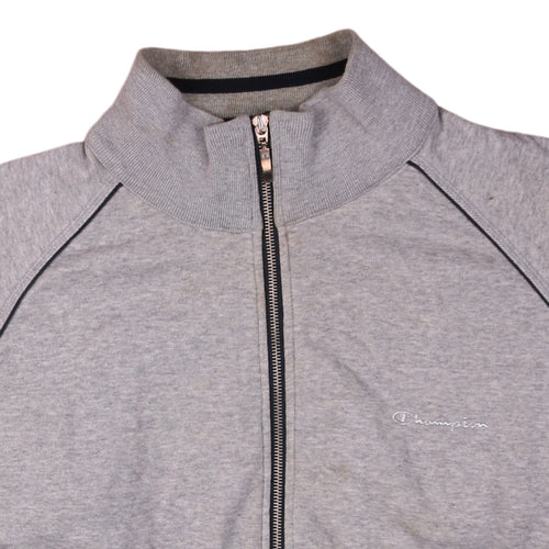 Champion Men’s Grey 2XL Track Jacket Full Zip Athletic Top