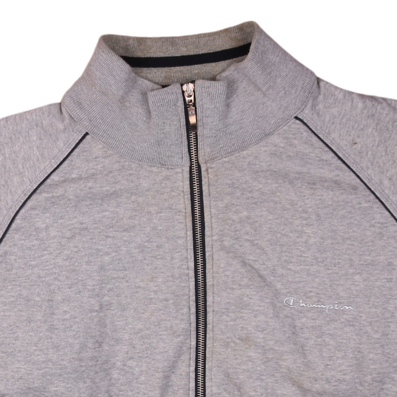 Champion Men’s Grey 2XL Track Jacket Full Zip Athletic Top
