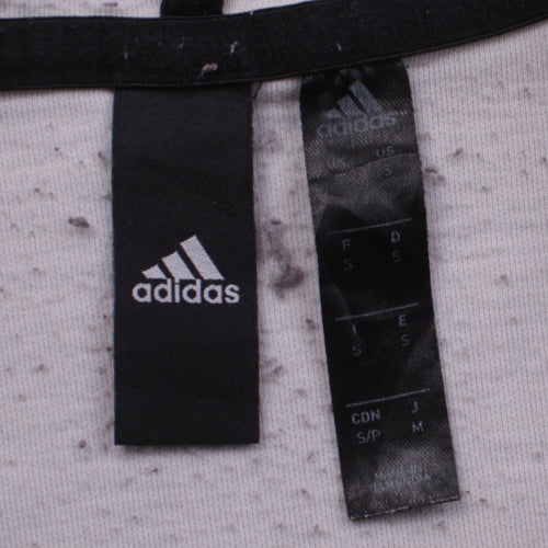 Adidas Womens Purple Full Zip Hoodie Small Relaxed Fit Casual