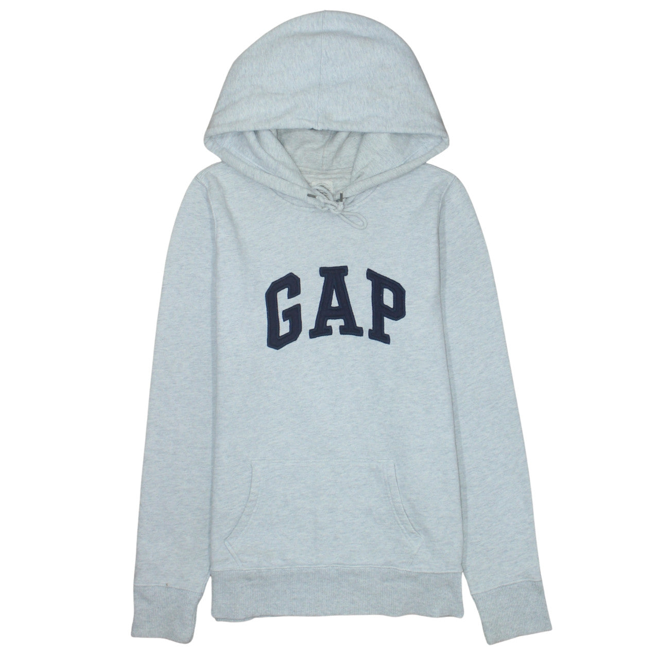 GAP Women Grey Logo Pullover Hoodie Medium Tall Authentic Cotton Blend