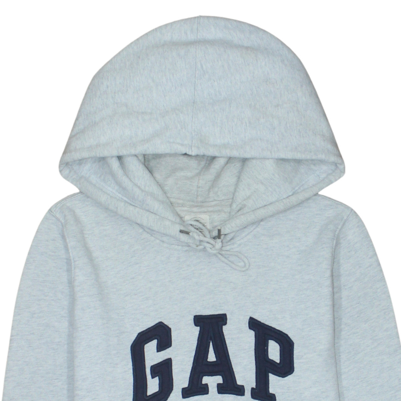 GAP Women Grey Logo Pullover Hoodie Medium Tall Authentic Cotton Blend