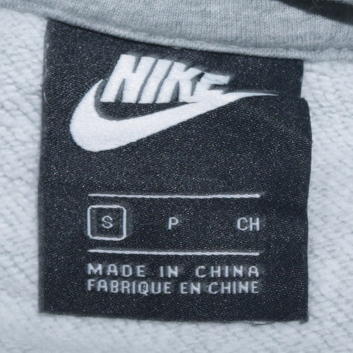 Nike Men's Grey Pullover Hoodie Small Regular Fit Fleece