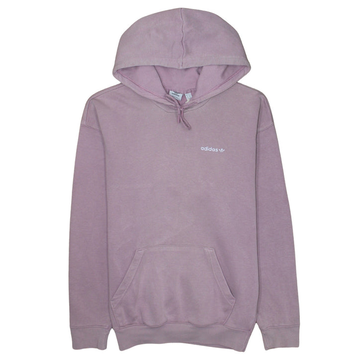 Adidas Women Pink Pullover Hoodie XS Hooded Logo Sweatshirt