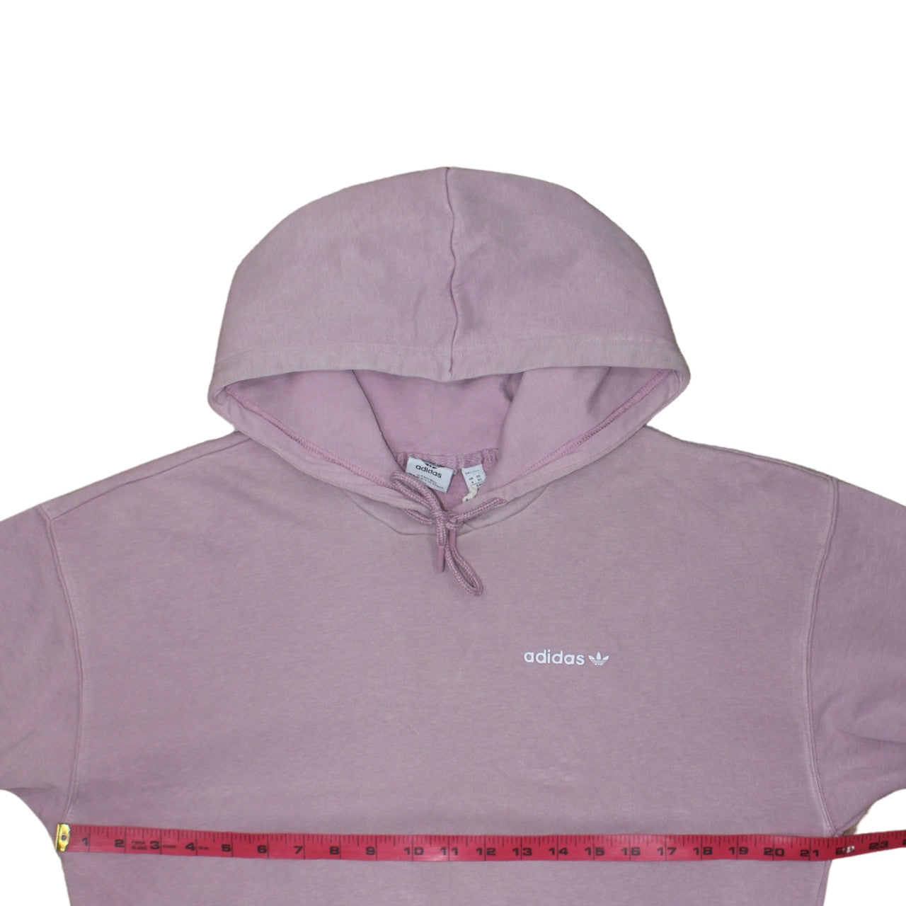 Adidas Women Pink Pullover Hoodie XS Hooded Logo Sweatshirt