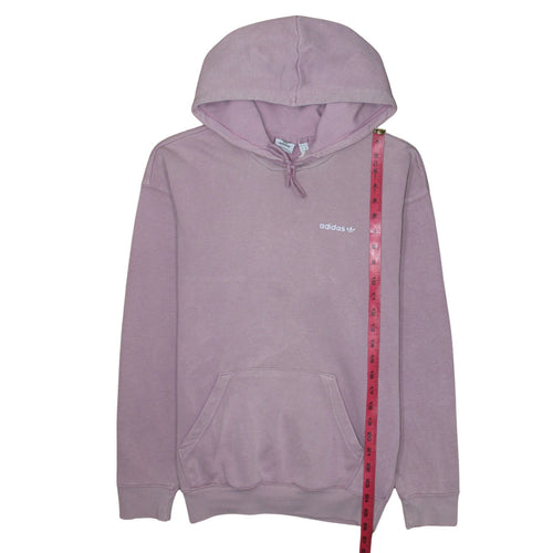 Adidas Women Pink Pullover Hoodie XS Hooded Logo Sweatshirt