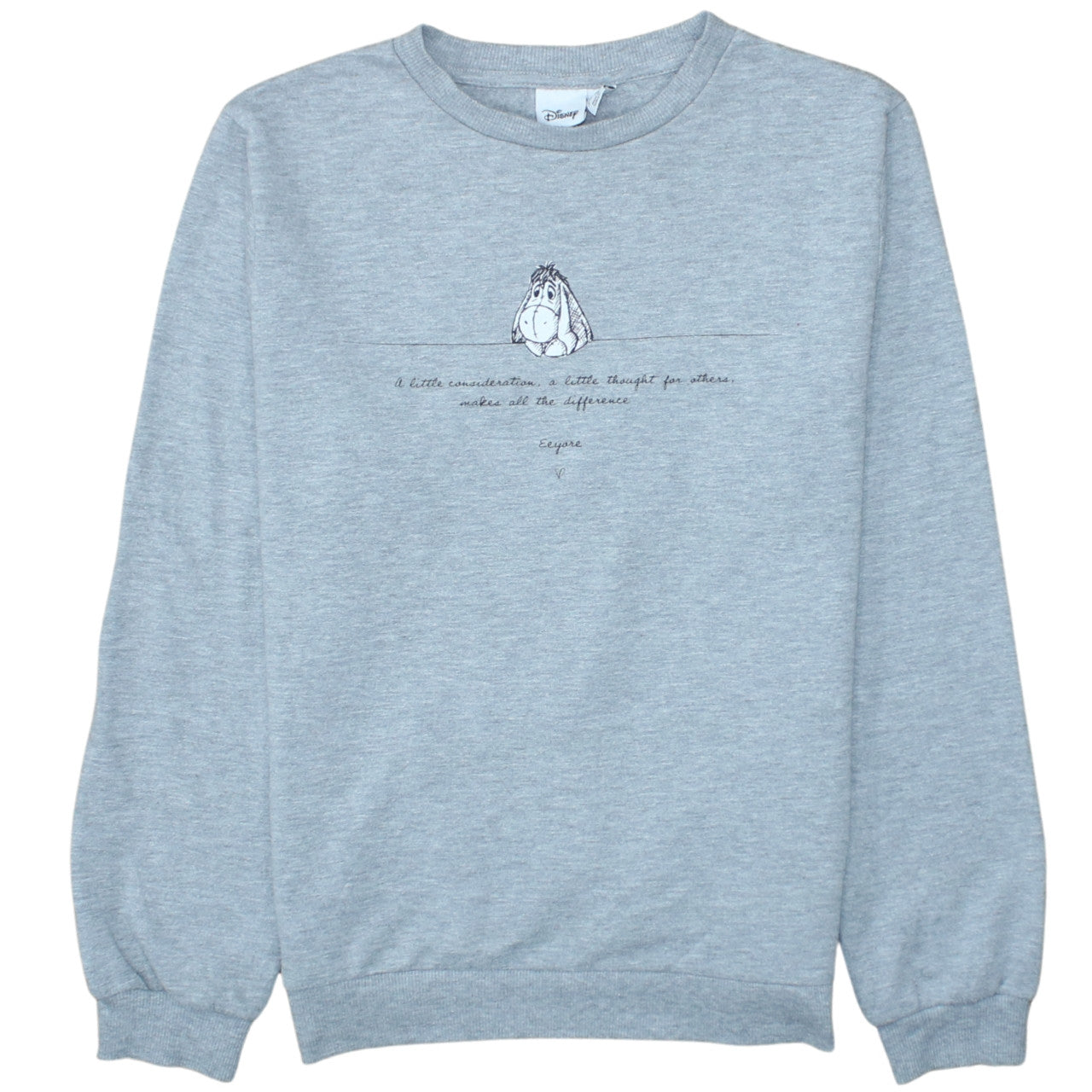 Primark Disney Women's Grey Eeyore Sweatshirt XS