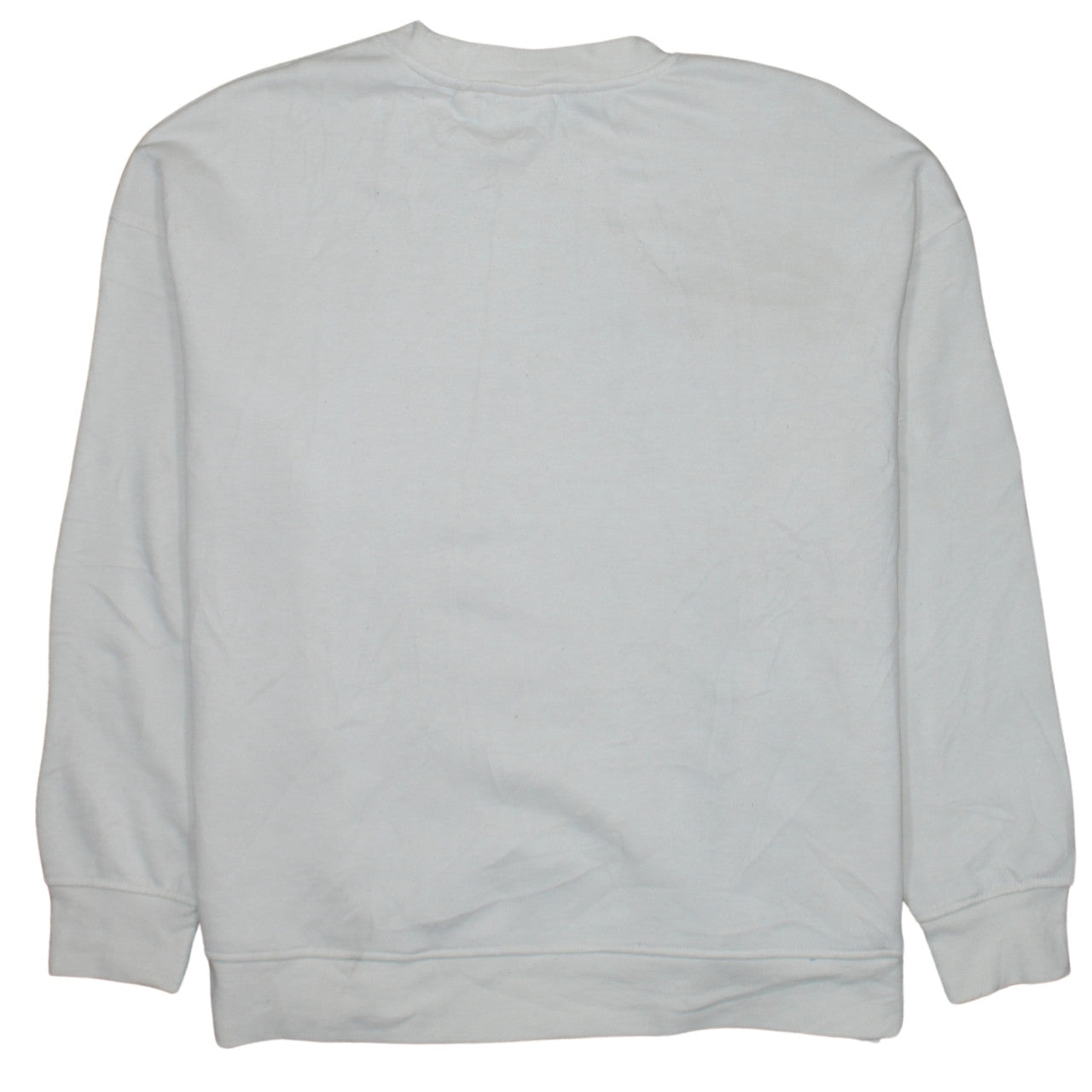 Disney Women White Mickey Mouse Heart Print Sweatshirt XL