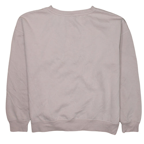 Disney Women Beige Minnie Mouse Pullover Sweatshirt L