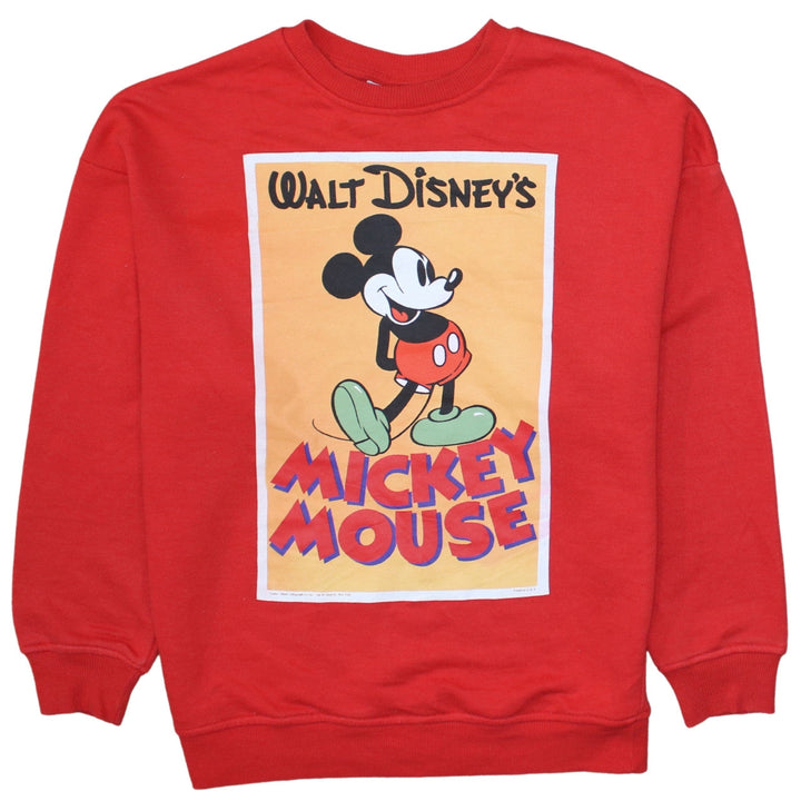 Primark Disney Women's Red Mickey Mouse Pullover Sweatshirt XS