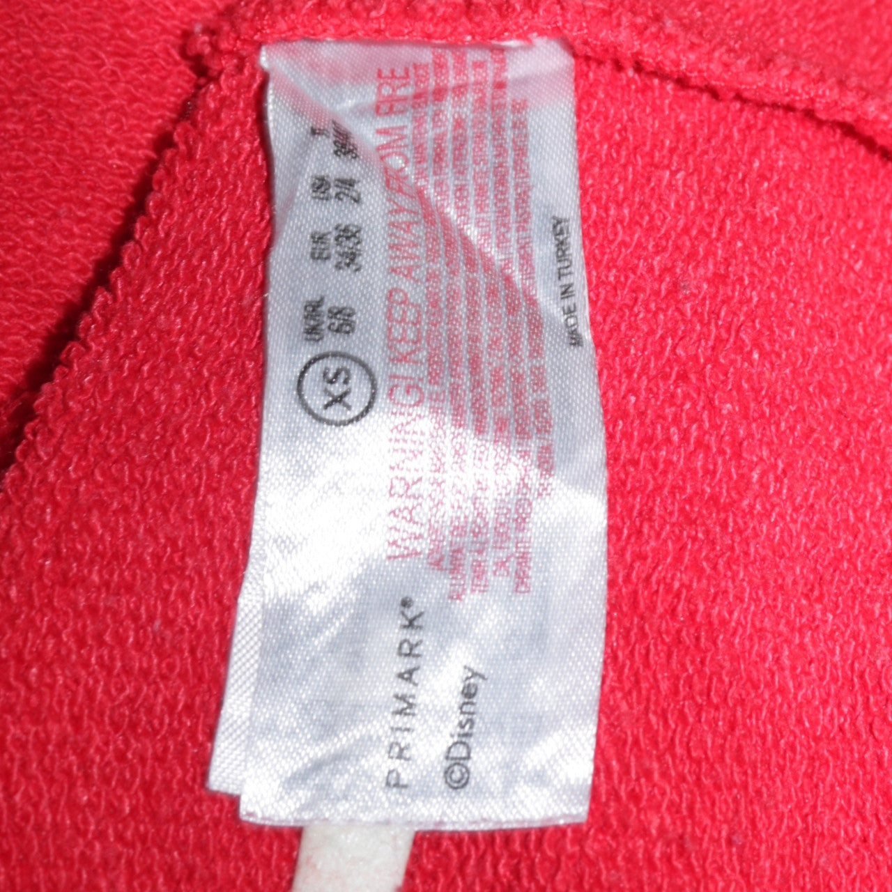 Primark Disney Women's Red Mickey Mouse Pullover Sweatshirt XS