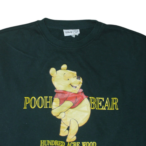 Disney Primark Womens Black Winnie the Pooh Sweatshirt L 14/16