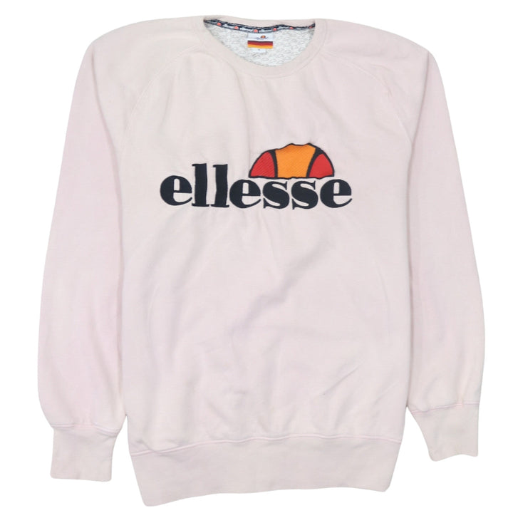Ellesse Heritage Women's Pink Sweatshirt Small Logo Crew Neck