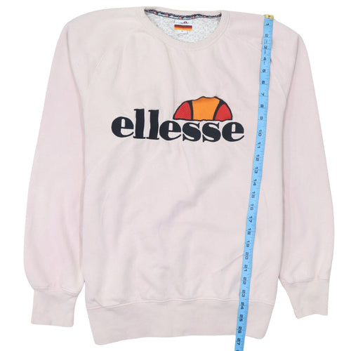 Ellesse Heritage Women's Pink Sweatshirt Small Logo Crew Neck