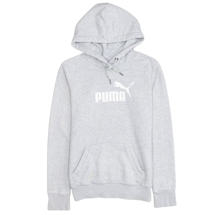 Puma Womens Grey Size 10 Pullover Hoodie Sweatshirt