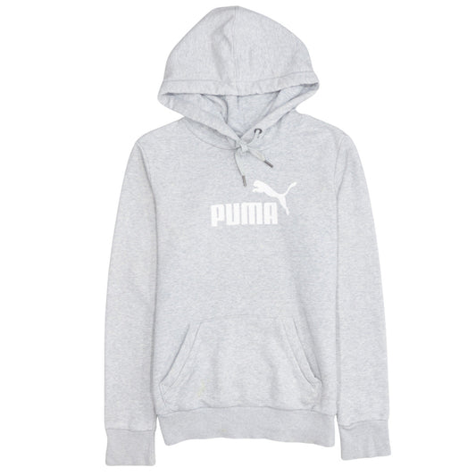 Puma Womens Grey Size 10 Pullover Hoodie Sweatshirt
