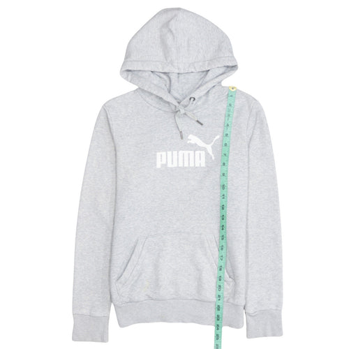 Puma Womens Grey Size 10 Pullover Hoodie Sweatshirt