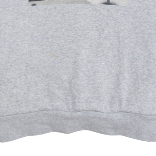 Adidas Women’s Grey Pullover Hoodie Small Biathlon Graphic Print