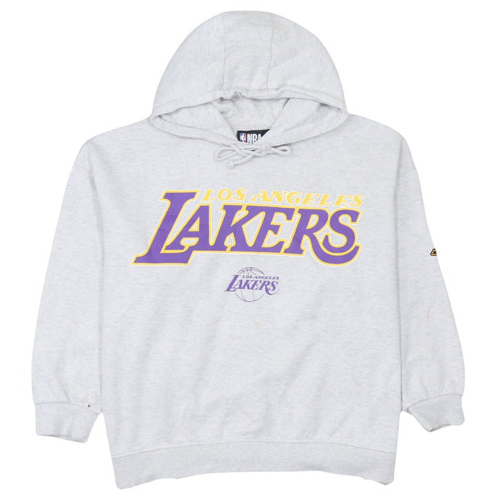 NBA Los Angeles Lakers Grey Hoodie Women L Pullover Logo Sweatshirt