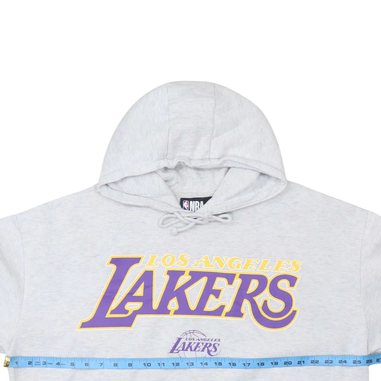 NBA Los Angeles Lakers Grey Hoodie Women L Pullover Logo Sweatshirt