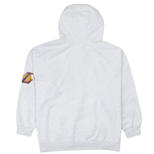 NBA Los Angeles Lakers Grey Hoodie Women L Pullover Logo Sweatshirt