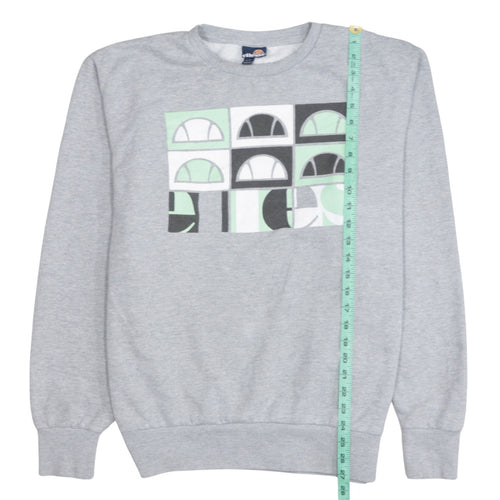 Ellesse Men's Grey XL Pullover Sweatshirt Crew Neck Graphic Logo