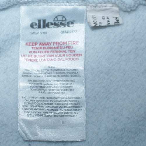 Ellesse Men's Grey XL Pullover Sweatshirt Crew Neck Graphic Logo