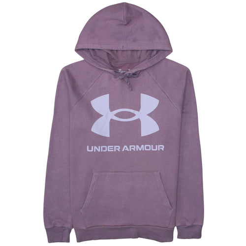 Under Armour Women Purple Pullover Hoodie LG Loose Fit Casual Sportswear