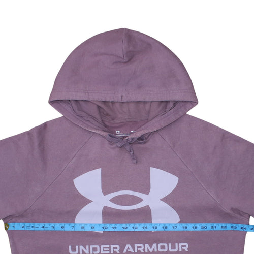 Under Armour Women Purple Pullover Hoodie LG Loose Fit Casual Sportswear