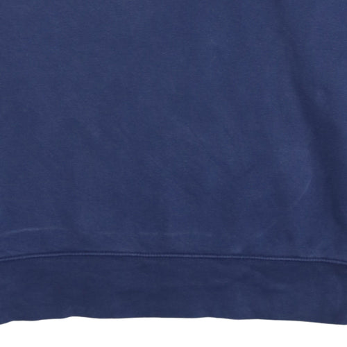 Tommy Hilfiger Men Blue XL Pullover Sweatshirt Classic Logo Crew Neck
