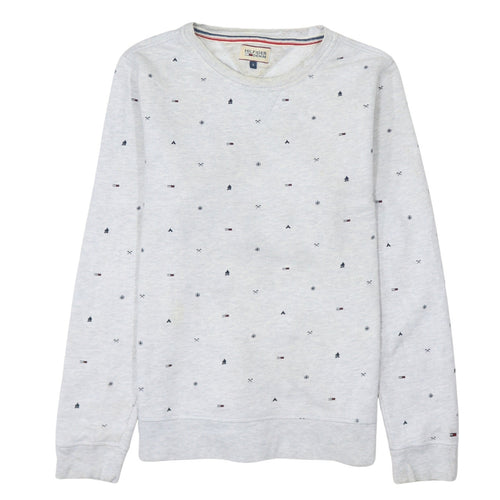 Tommy Hilfiger Men’s Grey Small Logo Sweatshirt Size S