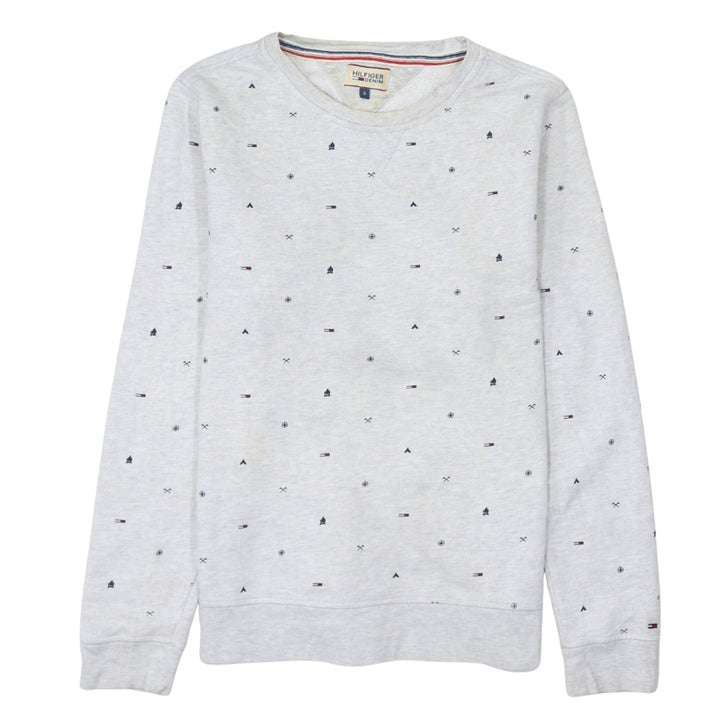Tommy Hilfiger Men’s Grey Small Logo Sweatshirt Size S