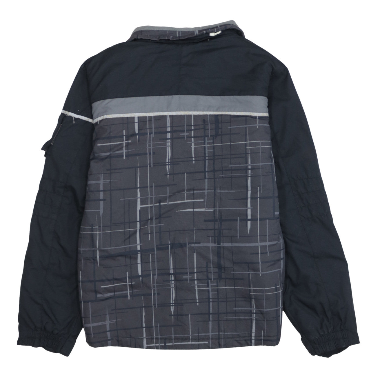 Columbia Boys Grey Geometric Waterproof Lined Winter Puffer Jacket 20 Plus