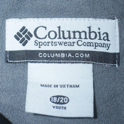 Columbia Boys Grey Geometric Waterproof Lined Winter Puffer Jacket 20 Plus